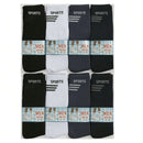 Kit com 12 Pares de Meias Sport Cano Alto Longo Masculina - Dom Conrado