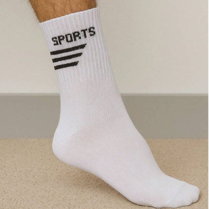 Kit com 12 Pares de Meias Sport Cano Alto Longo Masculina
