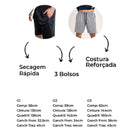 Kit 3 Bermudas Masculinas Plus Size - ChimpaMen