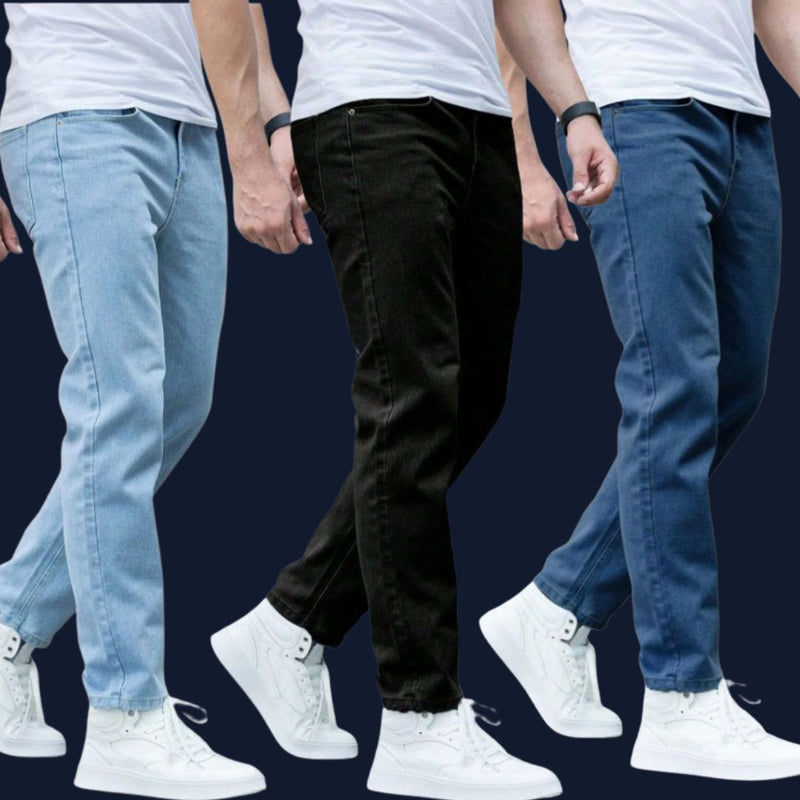 Kit com 3 Calças Jeans Masculina Skinny com Lycra - Lion | Premium, Conforto e Estilo