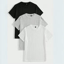 Kit 3 Camisetas Masculina Canelada de Gola Redonda - GoldBerg | Dom Conrado