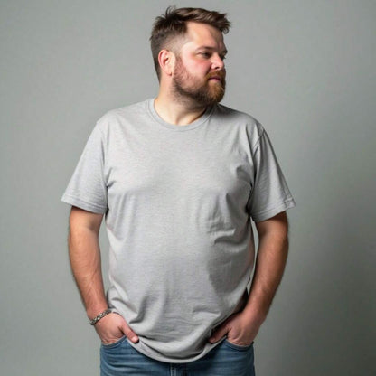Kit 4 Camisetas Masculinas Plus Size Básicas Lisa 100% Algodão Gola Redonda – RoyalMen