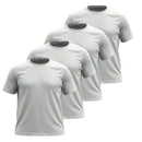 Kit 4 Camisetas Masculinas Plus Size Básicas Lisa 100% Algodão Gola Redonda – RoyalMen