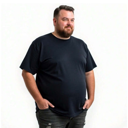Kit 4 Camisetas Masculinas Plus Size Básicas Lisa 100% Algodão Gola Redonda – RoyalMen