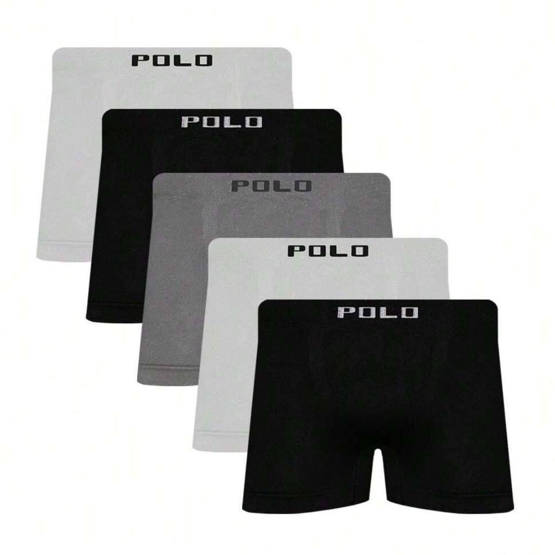 Kit 5 Cuecas Box Microfibra - PoloPrime | Dom Conrado