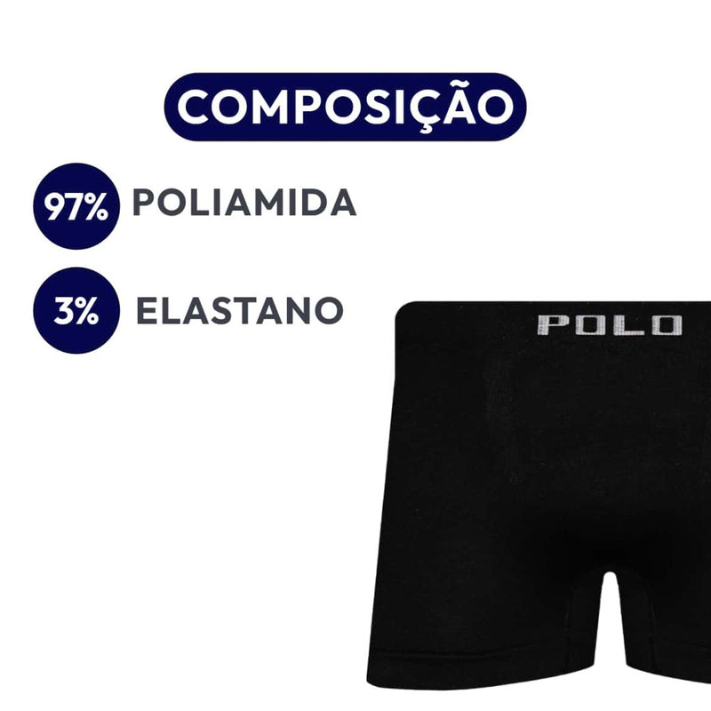 Kit 5 Cuecas Box Microfibra - PoloPrime | Dom Conrado