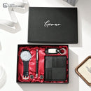 Kit Acessórios Masculino de Luxo – Elegância e Sofisticação em Couro Premium