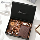 Kit Acessórios Masculino de Luxo – Elegância e Sofisticação em Couro Premium