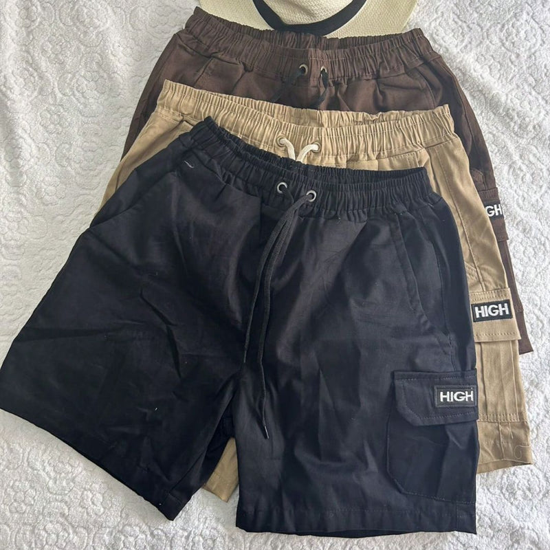 Kit 3 Shorts Cargo Masculino Prime - High | Dom Conrado