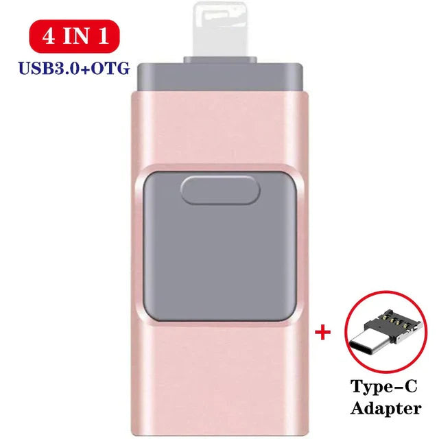 Pen Drive para Celular - MemoryCel - Expanda sua Memória até 128 GB - Entrada Android e Iphone inclusas