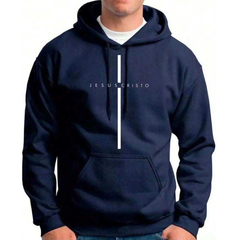 Moletom Masculino Estampado "Jesus Cristo" - Fé, Estilo e Conforto | Dom Conrado