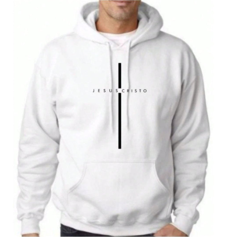 Moletom Masculino Estampado "Jesus Cristo" - Fé, Estilo e Conforto | Dom Conrado