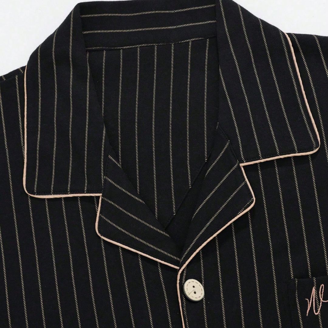 Pijama Masculino de Luxo em Malha Respirável com Botões - Nostrade | Dom Conrado