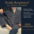 Pijama Masculino de Luxo em Malha Respirável com Botões - Nostrade | Dom Conrado