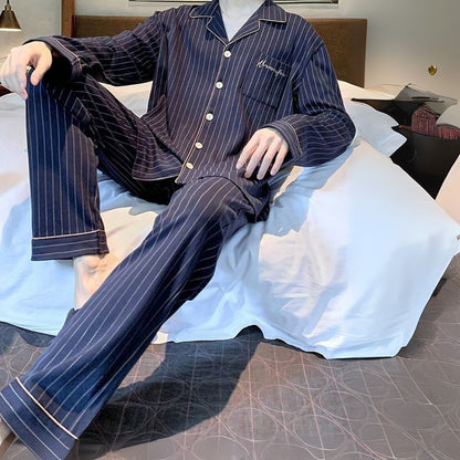 Pijama Masculino de Luxo em Malha Respirável com Botões - Nostrade | Dom Conrado