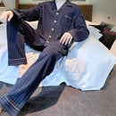 Pijama Masculino de Luxo em Malha Respirável com Botões - Nostrade | Dom Conrado