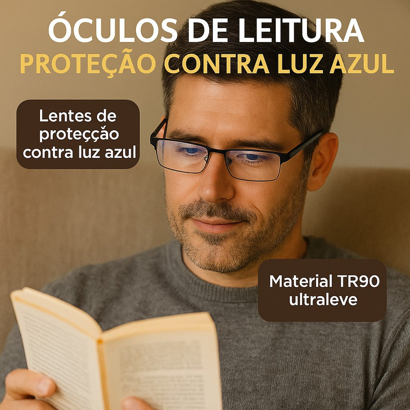 Óculos de Leitura TR90 Deluxe - Compre 1 Leve 2 | Dom Conrado
