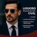 Óculos de Sol Masculino Oval de Luxo - Meruen