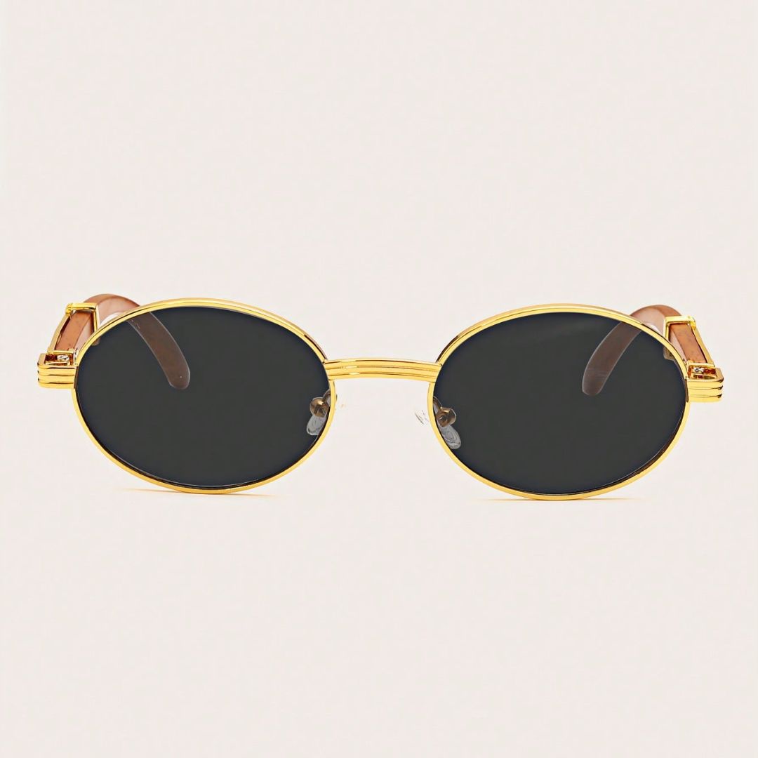 Óculos de Sol Masculino Oval de Luxo - Meruen