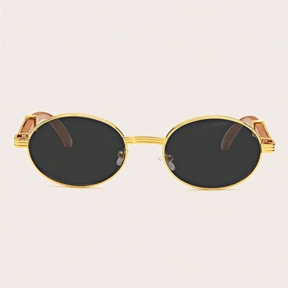 Óculos de Sol Masculino Oval de Luxo - Meruen