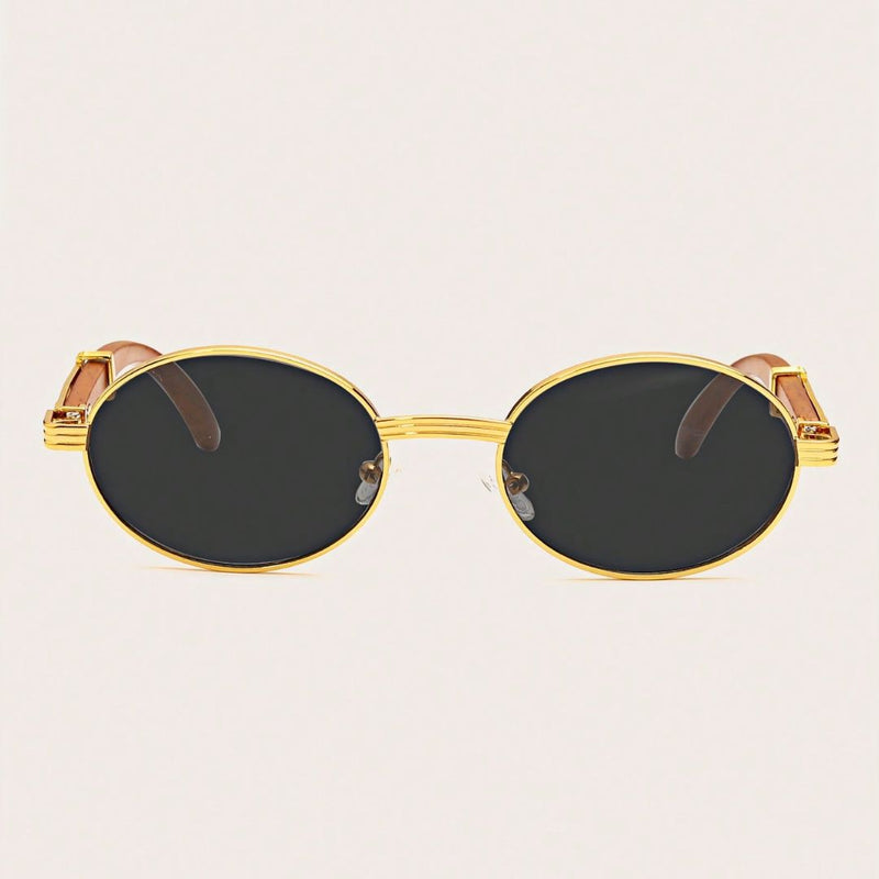 Óculos de Sol Masculino Oval de Luxo - Meruen