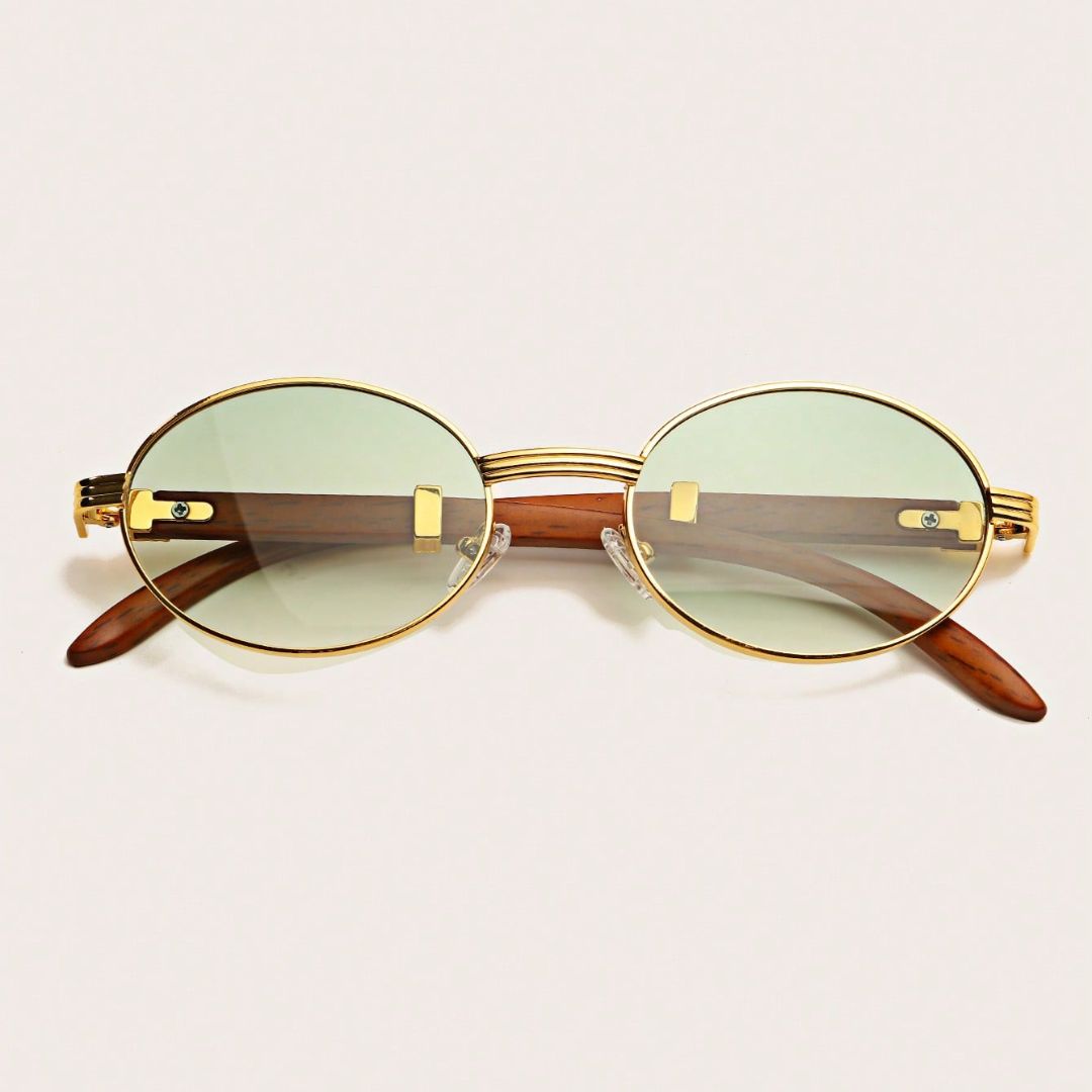 Óculos de Sol Masculino Oval de Luxo - Meruen
