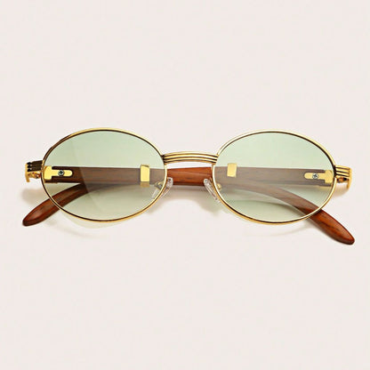 Óculos de Sol Masculino Oval de Luxo - Meruen