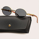 Óculos de Sol Masculino Oval de Luxo - Meruen