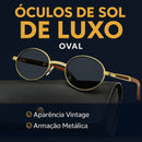 Óculos de Sol Masculino Oval de Luxo - Meruen