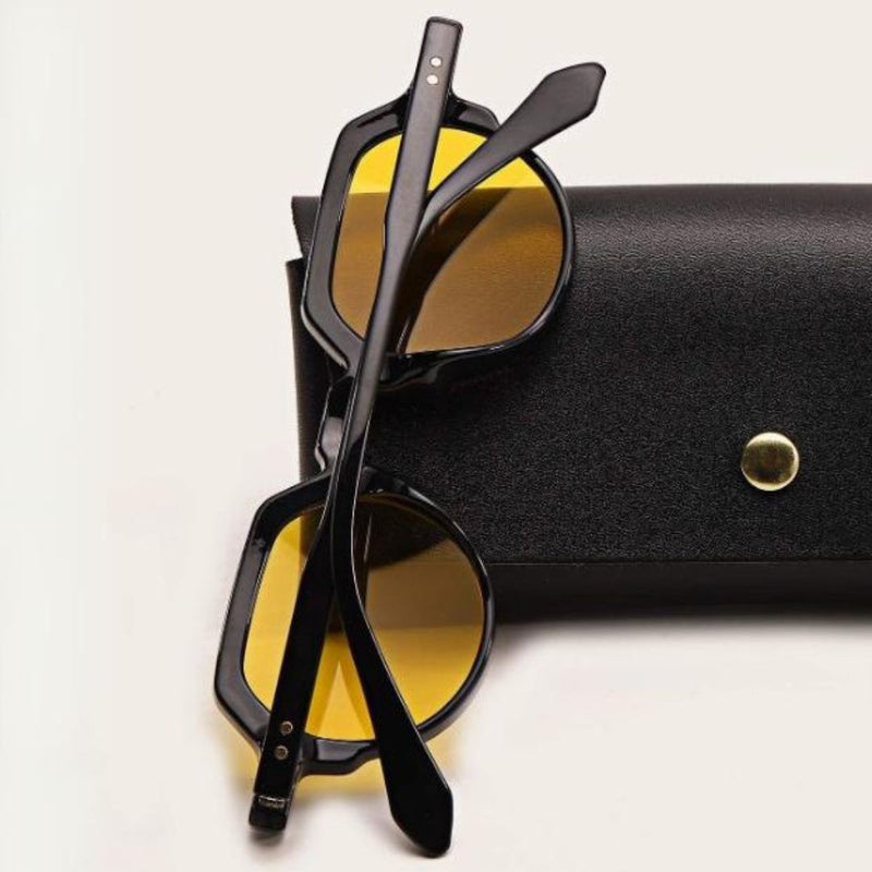 oculos Masculino Moda Vintage com Armacao Geometrica - Dom Conrado