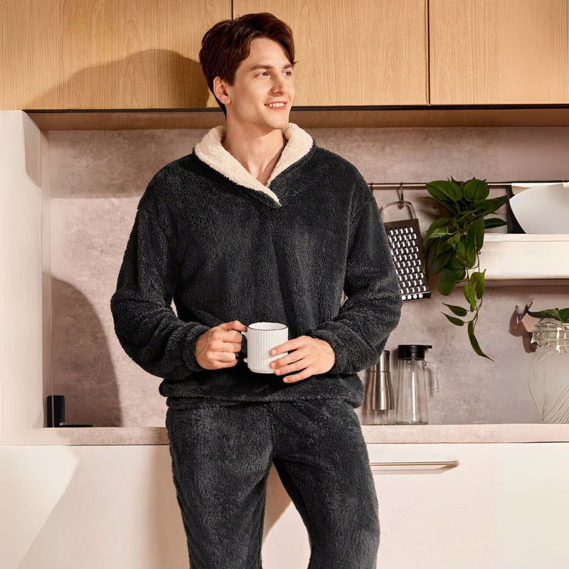 Pijama Masculino de Inverno Peluciado - Plush | Dom Conrado
