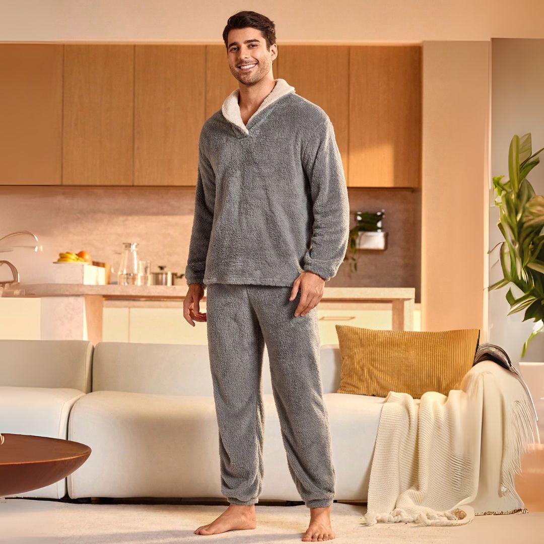 Pijama Masculino de Inverno Peluciado - Plush | Dom Conrado