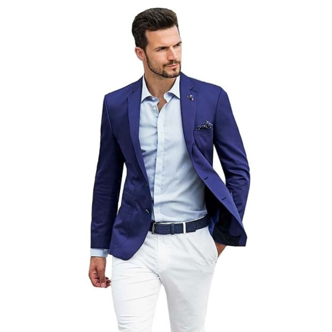 Blazer Slim Masculino Executivo de Luxo 2 Botões Corte Italiano