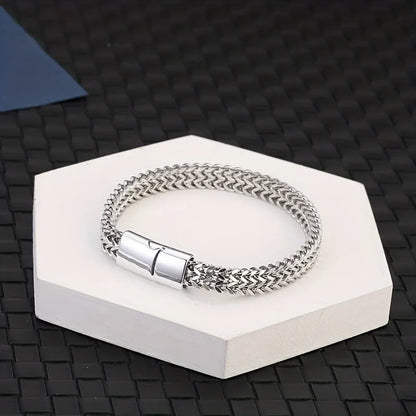 Pulseira Masculina Aço Inoxidável - George