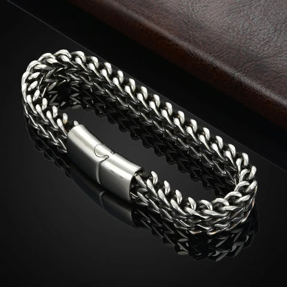 Pulseira Masculina Aço Inoxidável - George