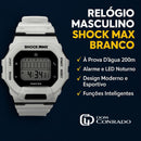 Relógio Masculino Shock Max Branco - Shockprime | Dom Conrado