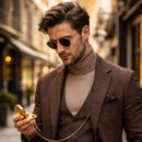 Relógio Masculino de Bolso Ouro Rosa - Bussola | Dom Conrado