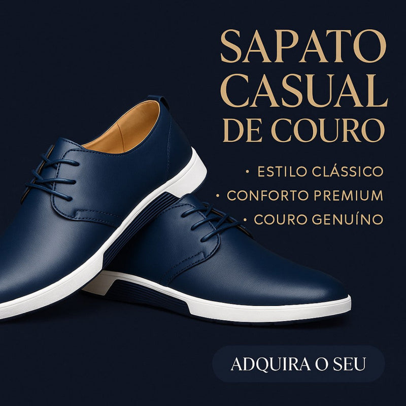 Sapato Casual Masculino de Couro - Krollo | Dom Conrado