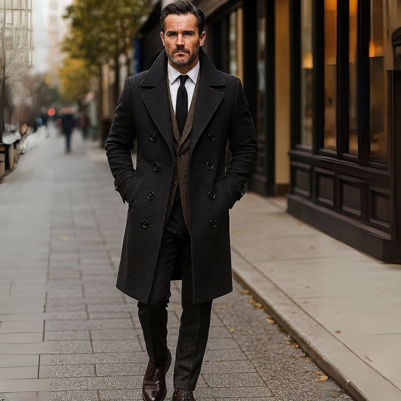 Casaco Sobretudo Masculino Preto de Luxo - Cavil | Dom Conrado