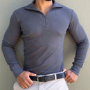 Suéter Gola Polo com Zíper - Clássico Italiano | Dom Conrado