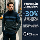 Suéter Masculino de Luxo com Zíper - Jonathan | Dom Conrado
