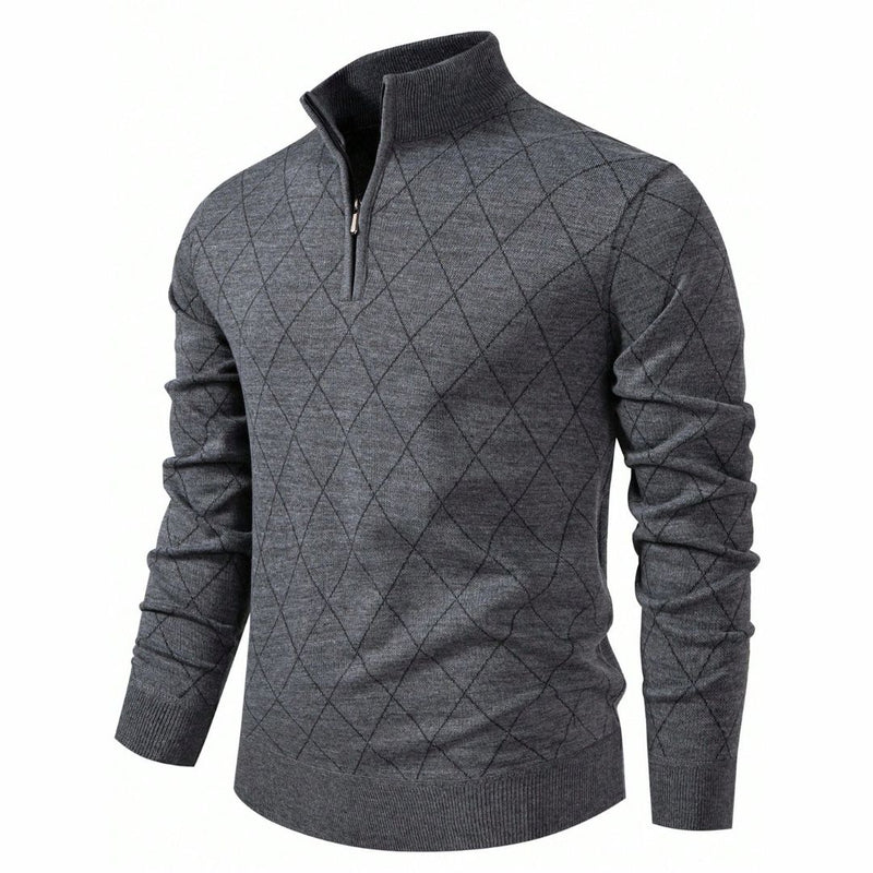Suéter Pullover Masculino Plus Size - Argyle | Dom Conrado