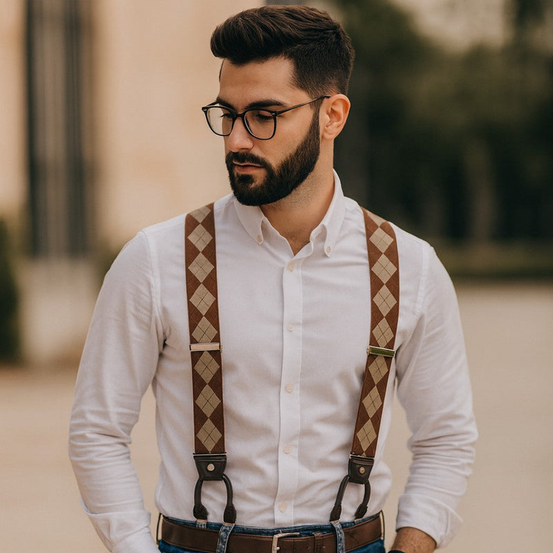 Suspensório Masculino - Elementor | Estilo Vintage, Conforto e Resistência