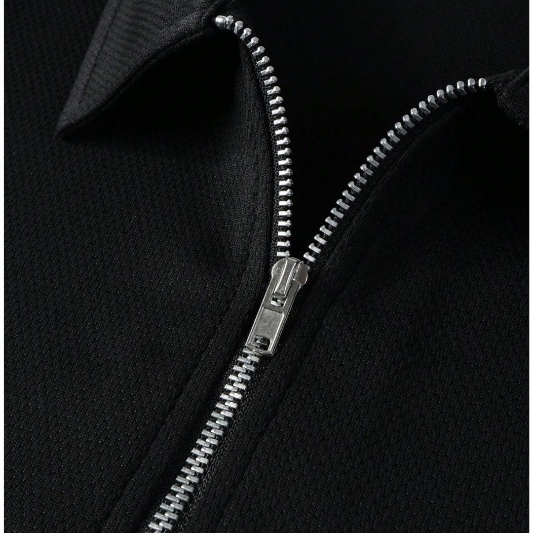 Suéter Manga Longa Masculino Preto Gola Polo com Ziper - Javier