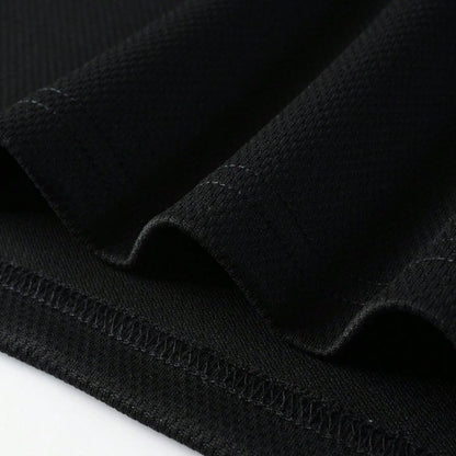 Suéter Manga Longa Masculino Preto Gola Polo com Ziper - Javier