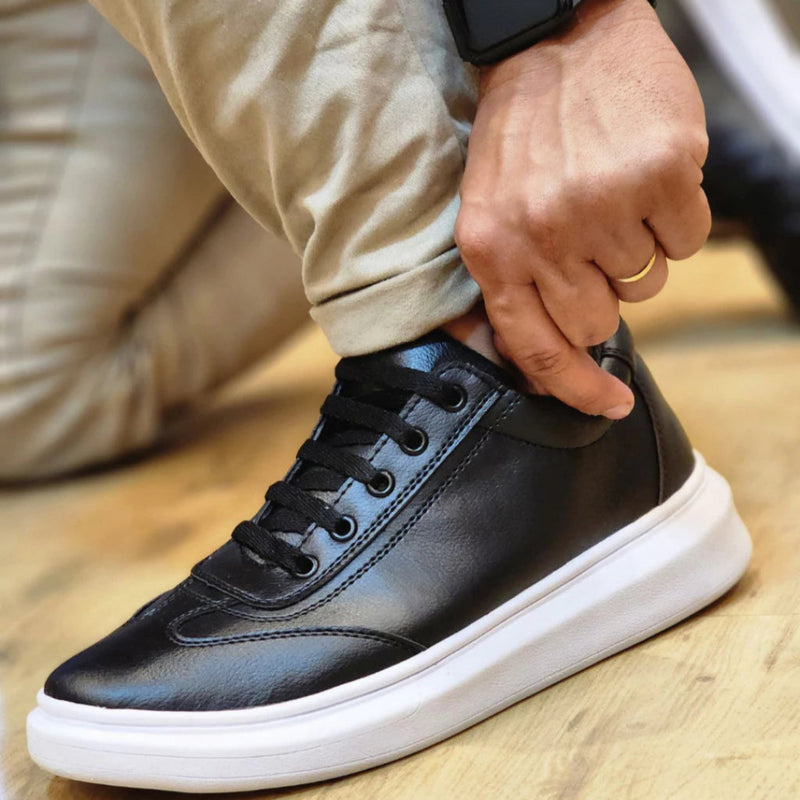 Tênis Masculino Oversize McQueen Sneaker – Couro Vegano | Aumenta Até 5cm