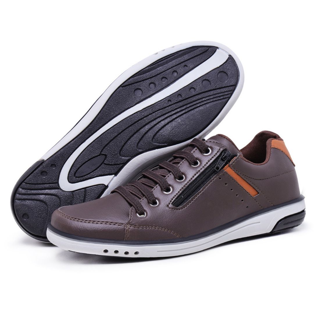 Tênis Sapatênis Masculino com Zíper Lateral - Morel | Conforto e Estilo para Todas as Ocasiões